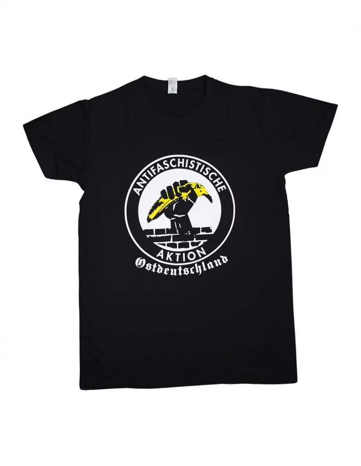 Antifa Ostdeutschland - No Borders - T-Shirt - Black