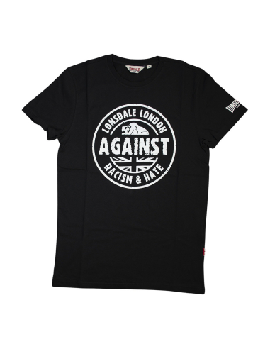 Lonsdale - T-Shirt - Against Racism - Black - @ No Borders