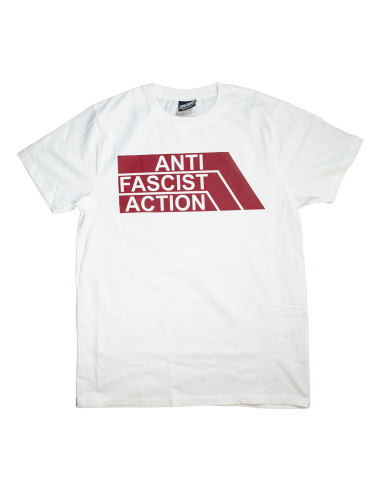Anti Fascist Action - T-Shirt - True Rebel - Weiß/Rot - @ No Borders