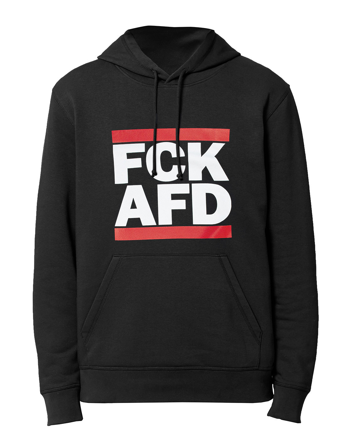 Buy FCK AFD - No Borders - Hoodie - Black