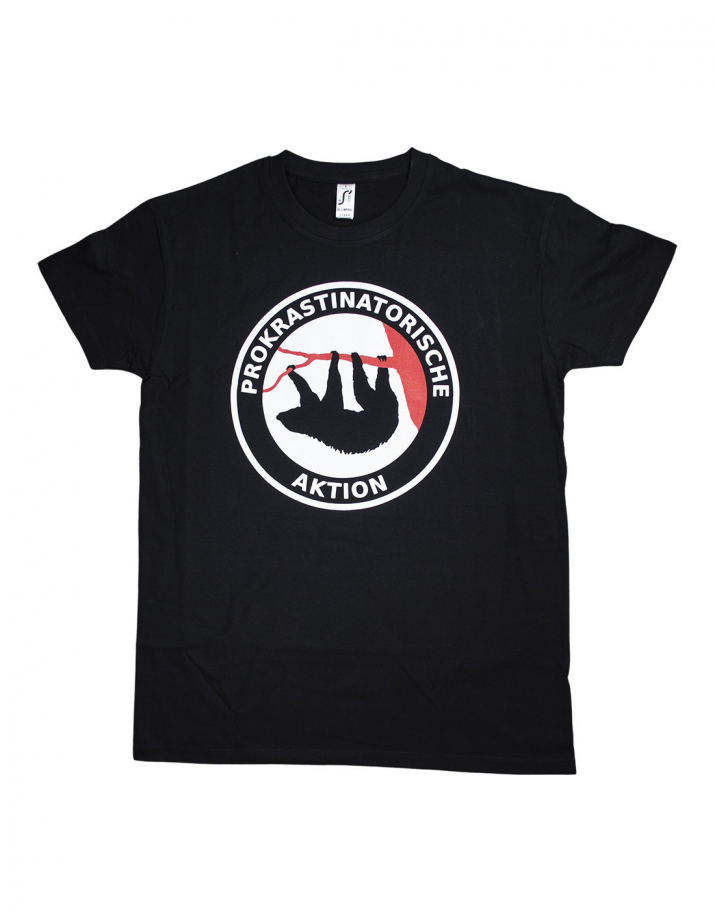 Prokrastinatorische Aktion - No Borders - T-Shirt - Black