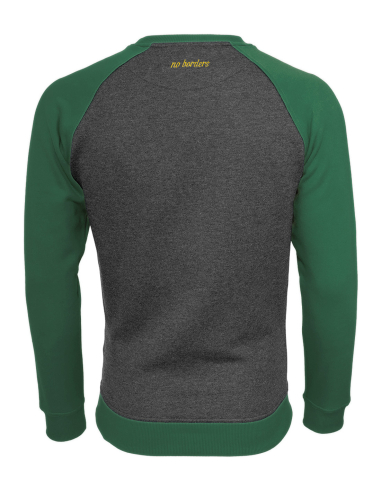 Kein Mensch ist illegal - No Borders - Sweater - Grey/Green - @ No Borders