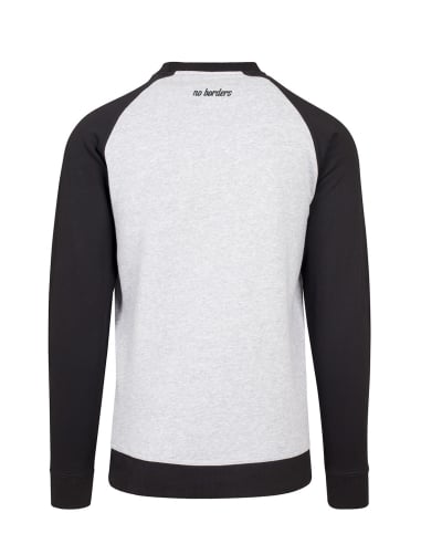 Kein Mensch ist illegal - No Borders - Sweater - Grey/Black - @ No Borders