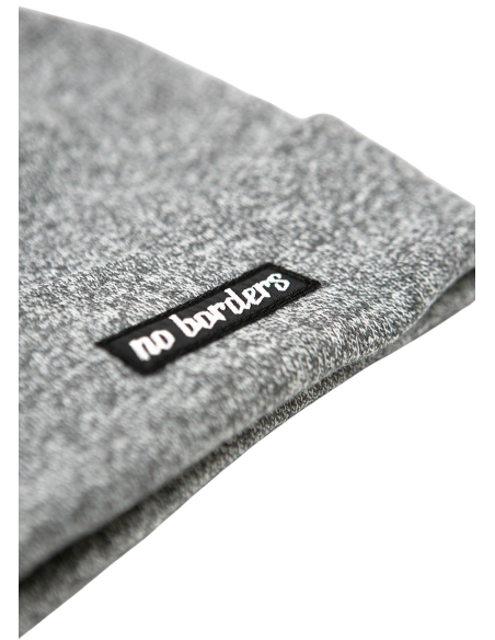 No Borders Logo - Wintermütze - Heather Grey