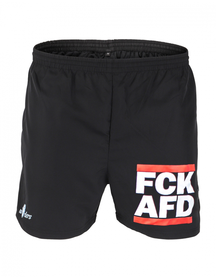 FCK AFD - No Borders - Shorts - Black