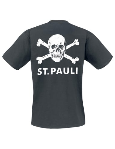 St. Pauli - T-Shirt - Skull II - Black - @ No Borders