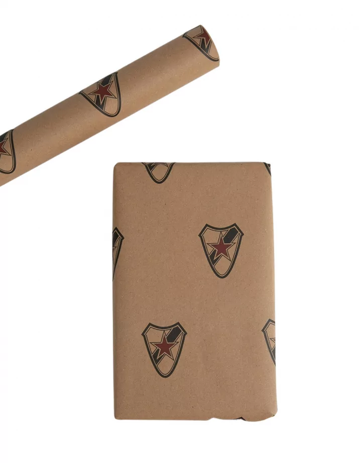 Roter Stern Leipzig - Wrapping Paper - Brown