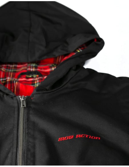 Mob Action Classic - Jacke - Hooded Harrington - Black/Red