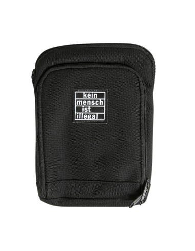 Kein Mensch ist illegal - Schultertasche - Black/Black - @ No Borders