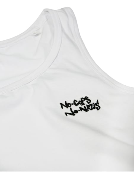 No Cops No Nazis - Mob Action - Tanktop - White