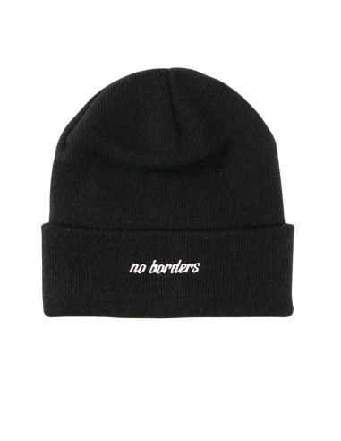 No Borders Logo - Winter Hat - Black/White