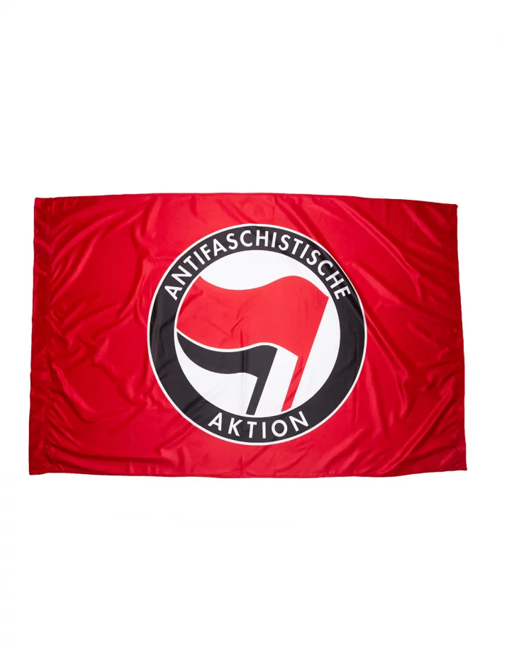 Antifaschistische Aktion - Fahne - Red