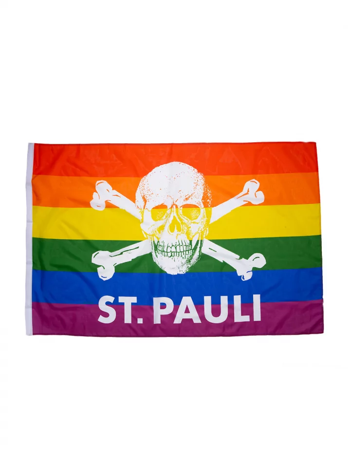 St. Pauli - Fahne - Regenbogen