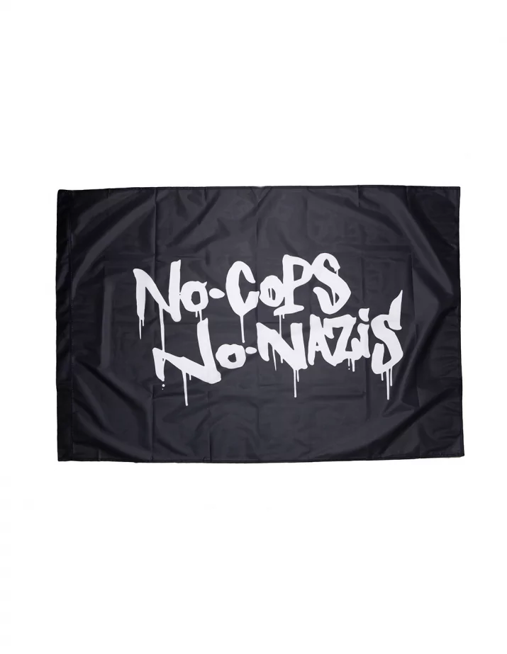 No Cops No Nazis - Fahne