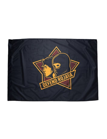 Defend Rojava - Mob Action - T-Shirt - Pocket Print - Black - @ No Borders