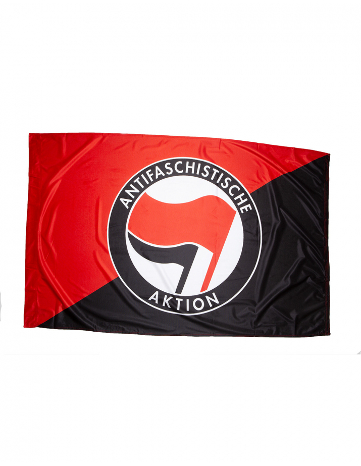 Antifaschistische Aktion - Fahne - Diagonal - Red Flag