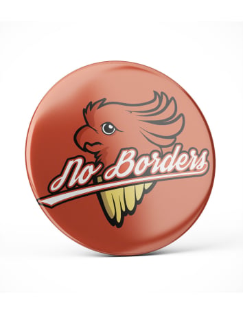 No Borders Kakadu - Logo - T-Shirt - Schwarz - @ No Borders