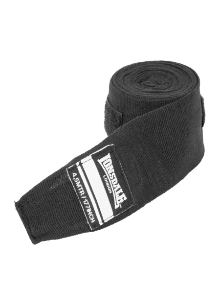 Lonsdale - Bandagen 450cm - Pro Hand - Black Lonsdale - Bandagen 450cm - Pro Hand - Black