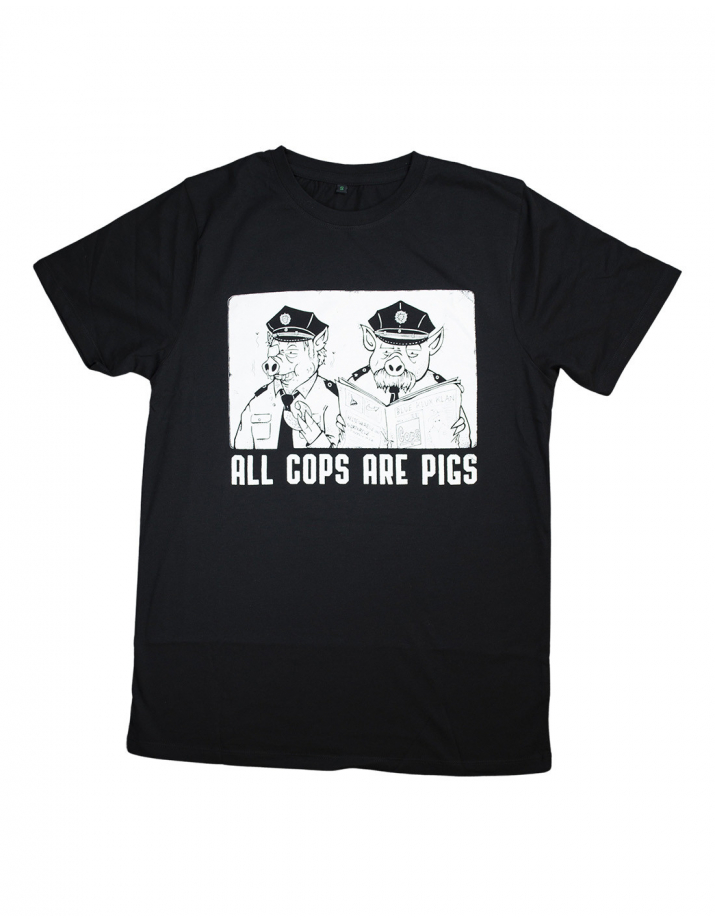 All Cops Are Pigs - Mob Action - T-Shirt - Black