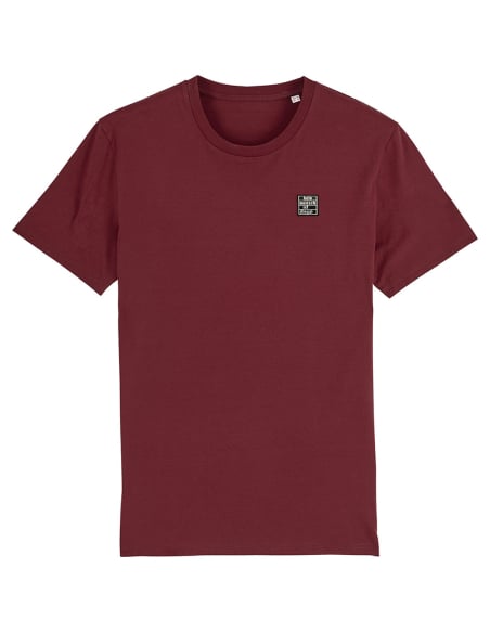 Kein Mensch ist illegal - No Borders - T-Shirt - Burgundy