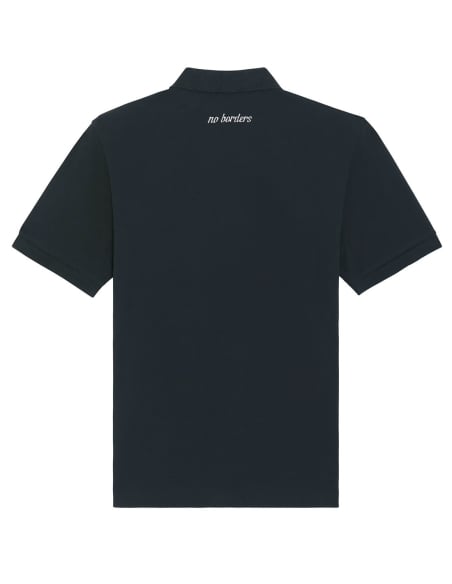 Kein Mensch ist illegal - No Borders - Polo - Black