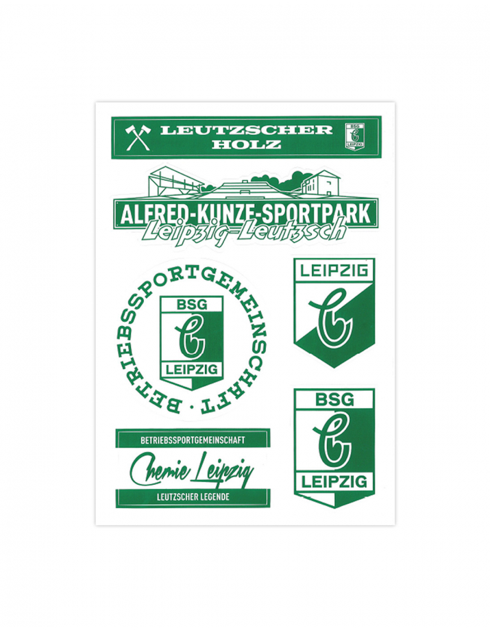 BSG Chemie Leipzig - Sticker - 6er Set - Leutzscher Holz