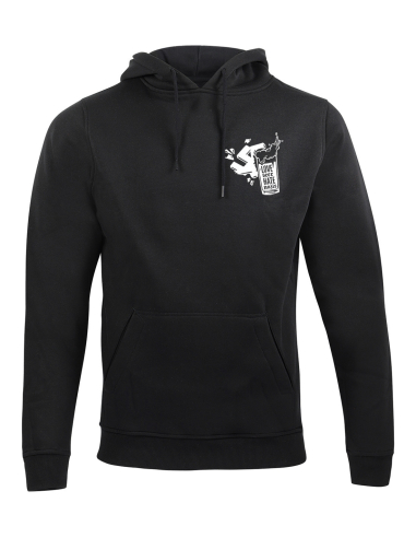 Love Beer Hate Nazis 2.0 - No Borders - Hoodie - Black - @ No Borders