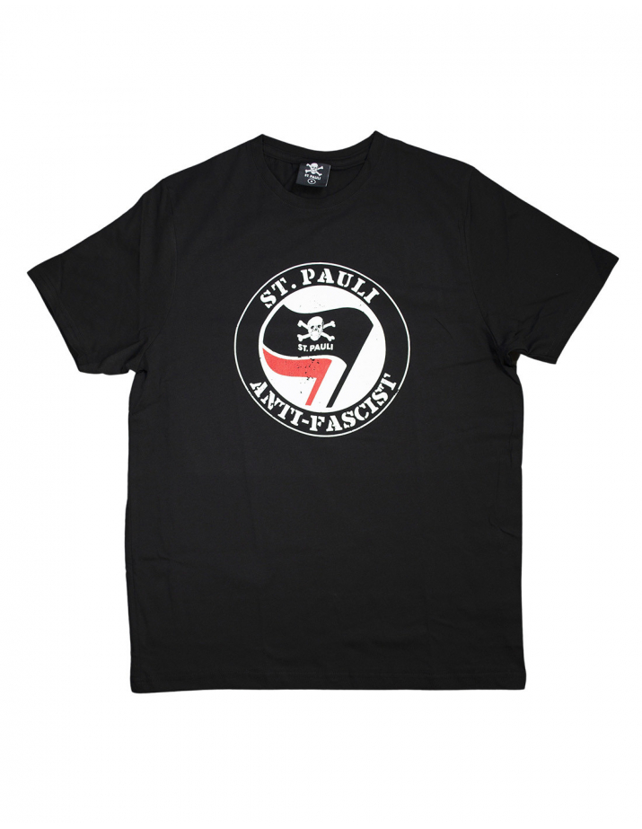 St. Pauli - T-Shirt - Anti Fascist - Black