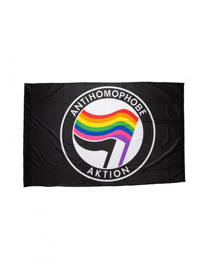 Antihomophobe Aktion - Fahne - Black