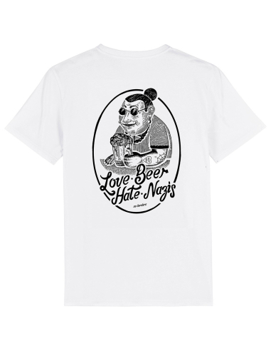 Love Beer Hate Nazis 2.0 - No Borders - T-Shirt - White - @ No Borders