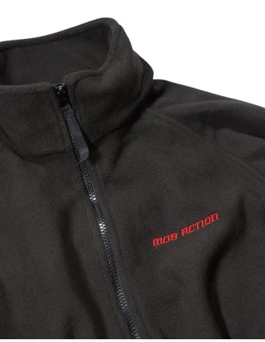 Mob Action Classic - Fleecejacke - Schwarz/ Rot - @ No Borders