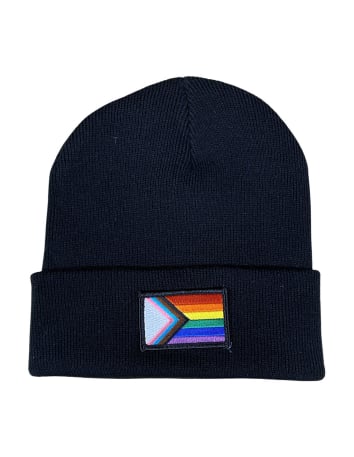 Progress Pride - Socken - Sticklogo - Schwarz - @ No Borders