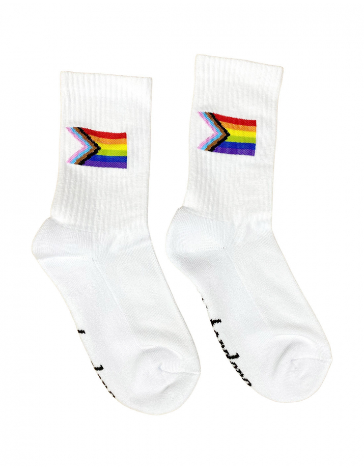 Progres Pride - No Borders - Socks - White