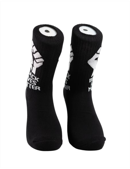 Black Lives Matters - No Borders - Socken - Black Black Lives Matters - No Borders - Socken - Black