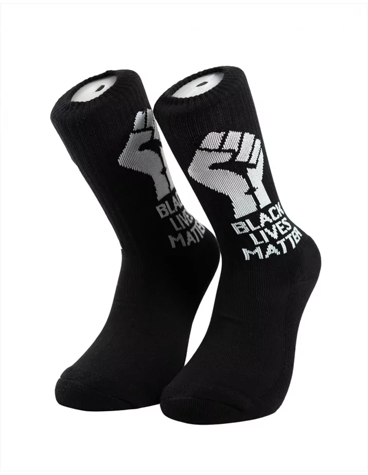 Black Lives Matters - No Borders - Socken - Black