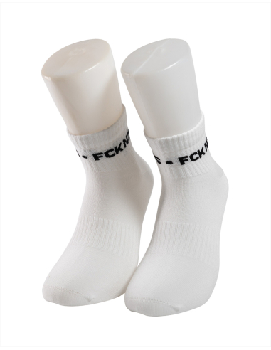 FCK NZS - Sixblox - Quarter Socks - White - Circle - @ No Borders