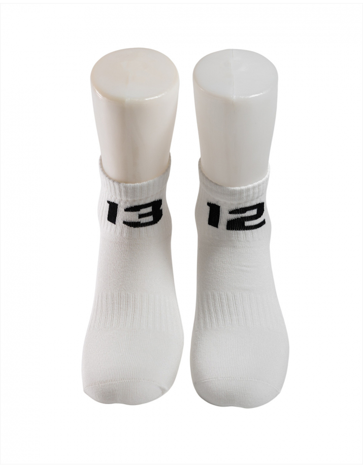 1312 - Sixblox - Quarter Socken - White