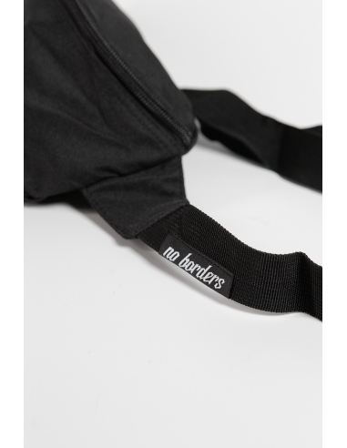 Kein Mensch ist illegal - No Borders - Hip Bag - Black - @ No Borders