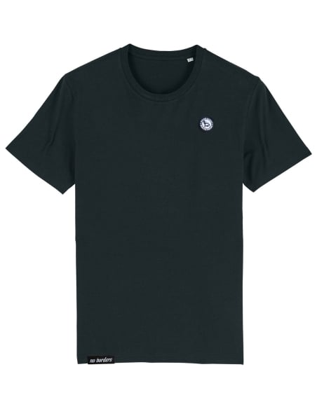 Good Night White Pride - No Borders - T-Shirt - Patch - Black