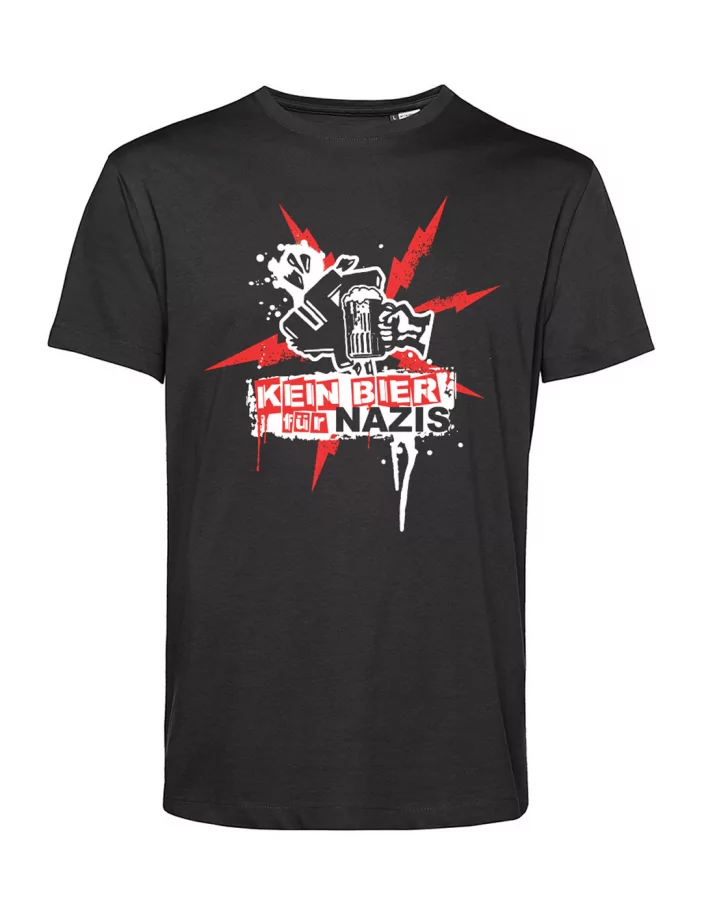 Kein Bier für Nazis - Kein Bock auf Nazis - T-Shirt - Black