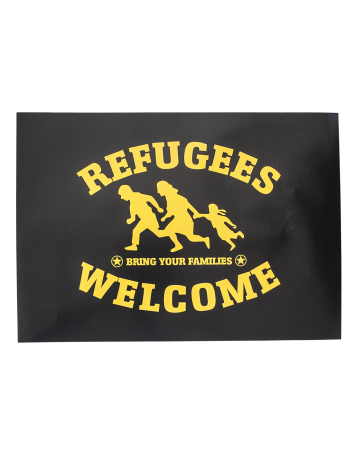 Kein Mensch ist illegal - Tote Bag - Black/Yellow - @ No Borders