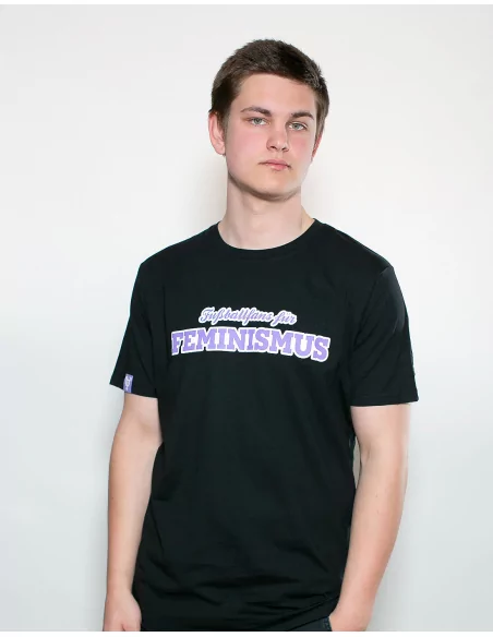 Fußballfans für Feminismus - No Borders - T-Shirt - Black