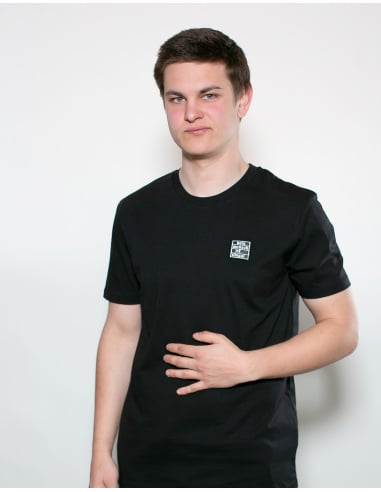 Kein Mensch ist illegal - No Borders - T-Shirt - Black/Black - @ No Borders