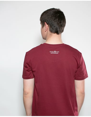 Siamo Tutti Antifascisti - Mob Action - T-Shirt - Burgundy - @ No Borders