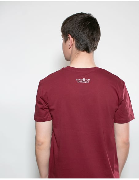 Siamo Tutti Antifascisti - Mob Action - T-Shirt - Burgundy