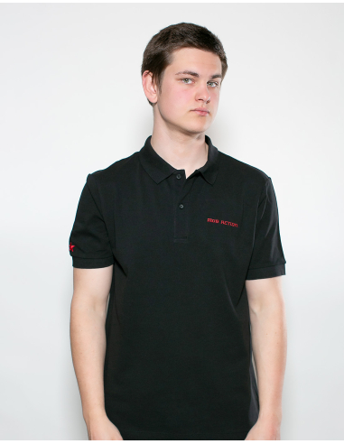 Mob Action Classic - Polo - Black/Red - @ No Borders