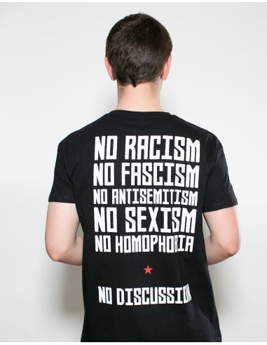 Roter Stern Leipzig - T-Shirt - No Discussion - Black - @ No Borders
