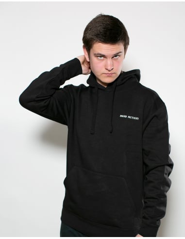 Mob Action Classic - Hoodie - Black/White - @ No Borders