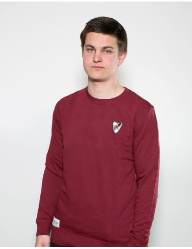 Roter Stern Leipzig - Sweater - Logo Stick - Burgundy - @ No Borders