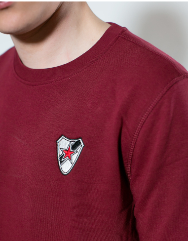 Roter Stern Leipzig - Sweater - Logo Stick - Burgundy - @ No Borders